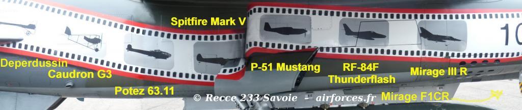 Mirage F1CR starboard and previous ER 2/33 SAL 6 aircraft