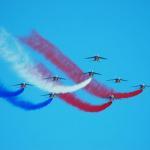 Patrouille de France aerobatics, PAF Blue white red smokes