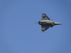 RAFALE fighter aircraft flying